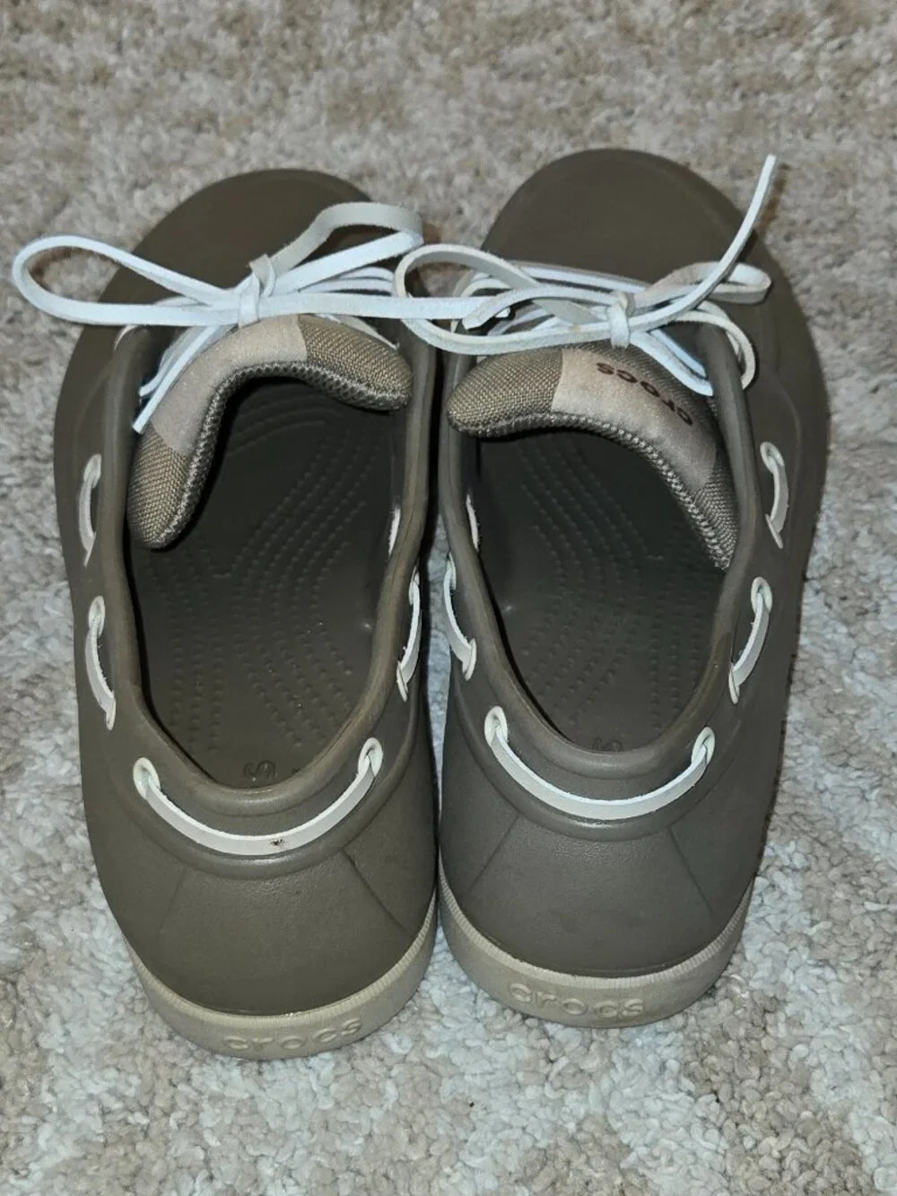 Crocs Classic Men's Boat Shoes Size 9 Khaki